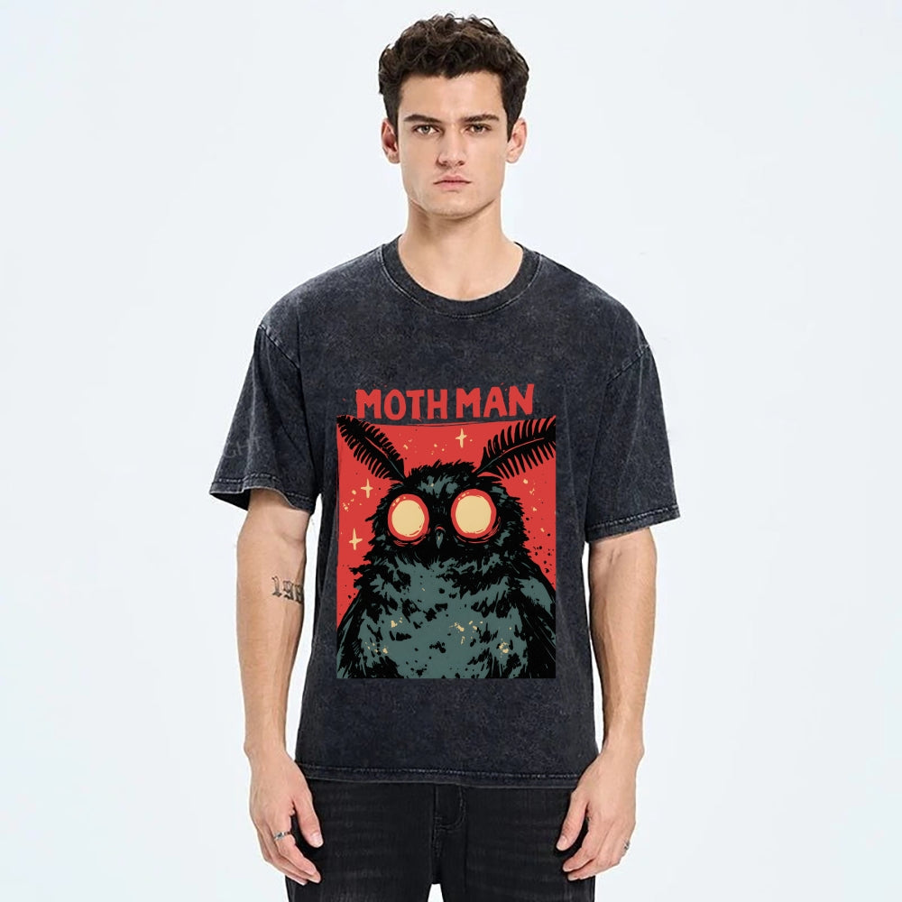 Cryptid Mothman Vintage Washed T-shirt