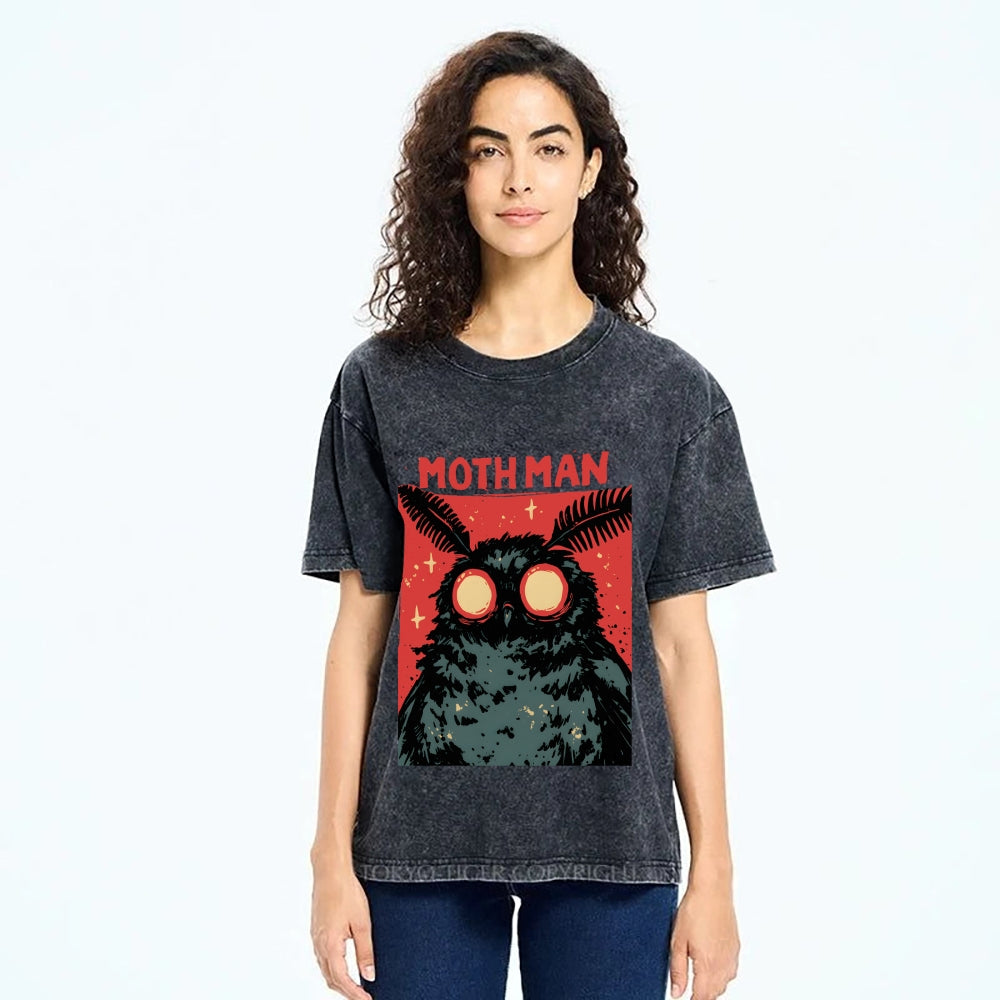 Cryptid Mothman Vintage Washed T-shirt