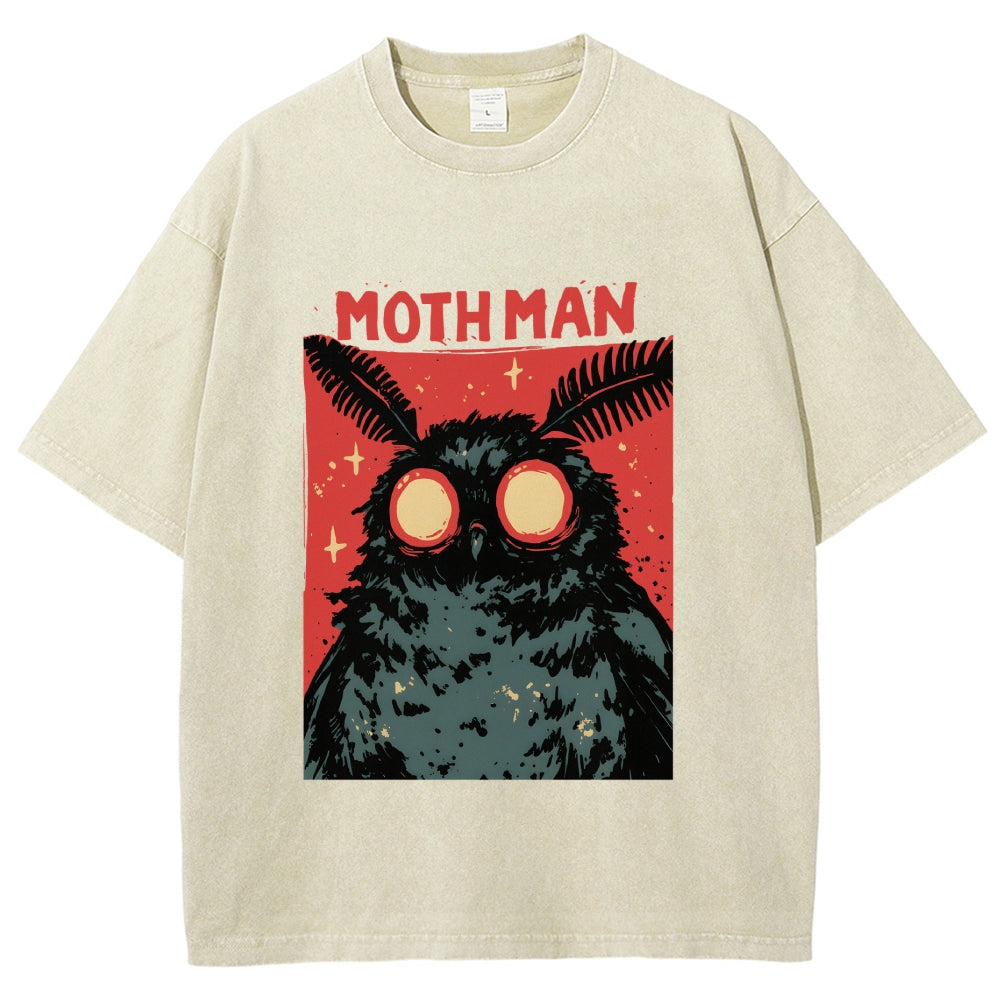 Cryptid Mothman Vintage Washed T-shirt