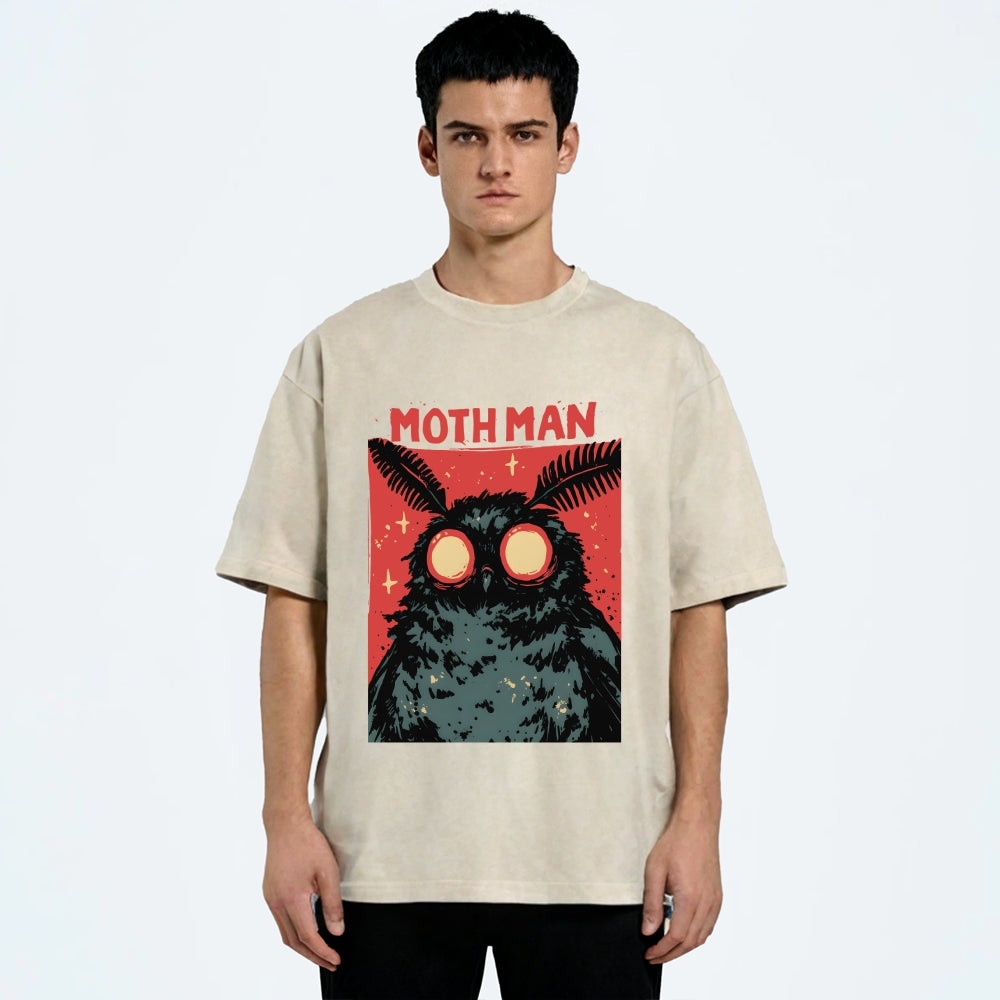 Cryptid Mothman Vintage Washed T-shirt