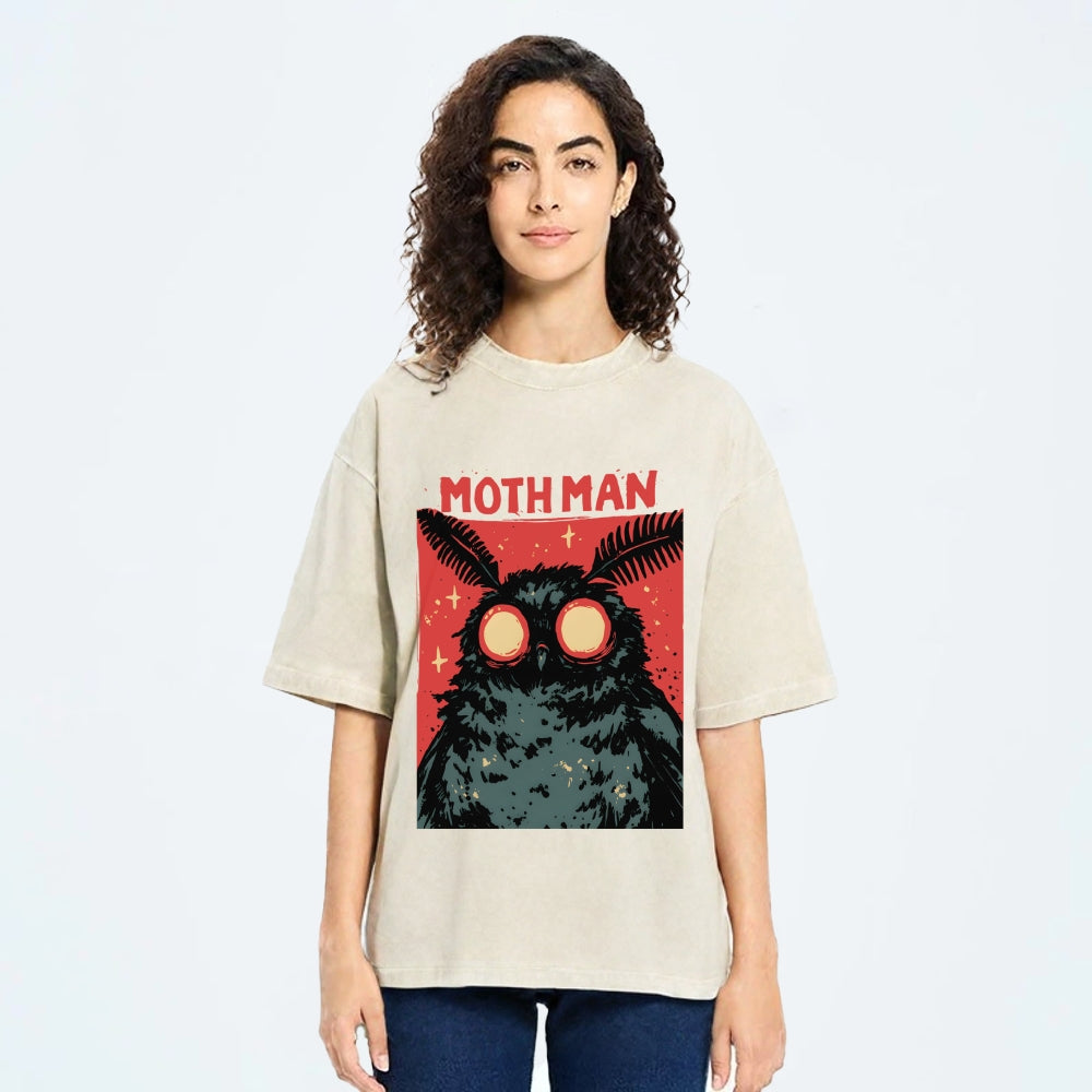 Cryptid Mothman Vintage Washed T-shirt