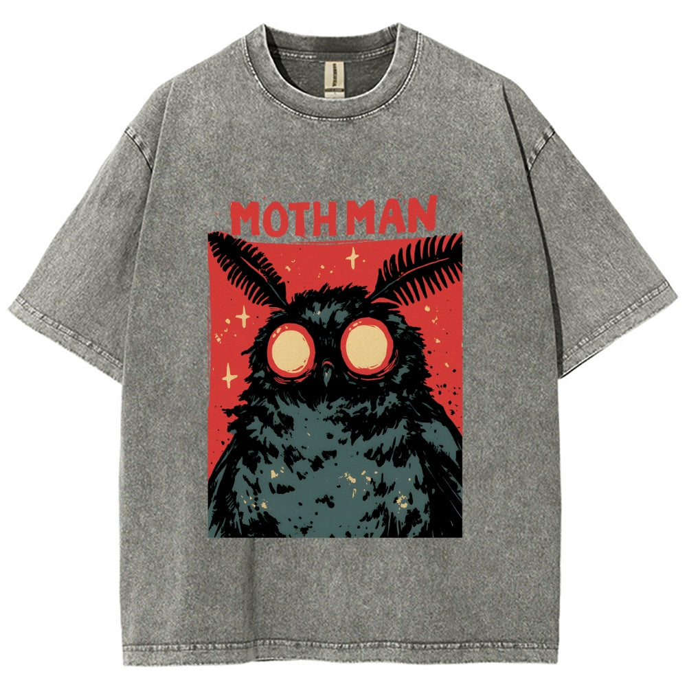 Cryptid Mothman Vintage Washed T-shirt