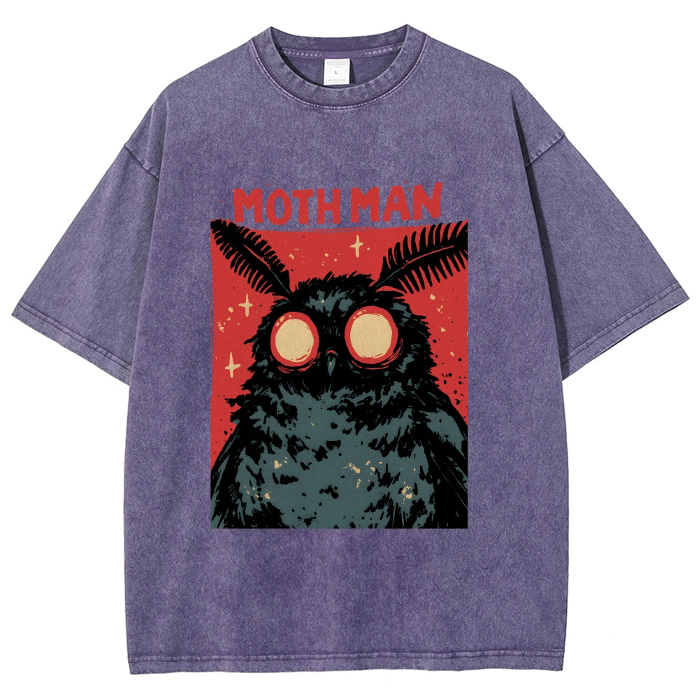 Cryptid Mothman Vintage Washed T-shirt