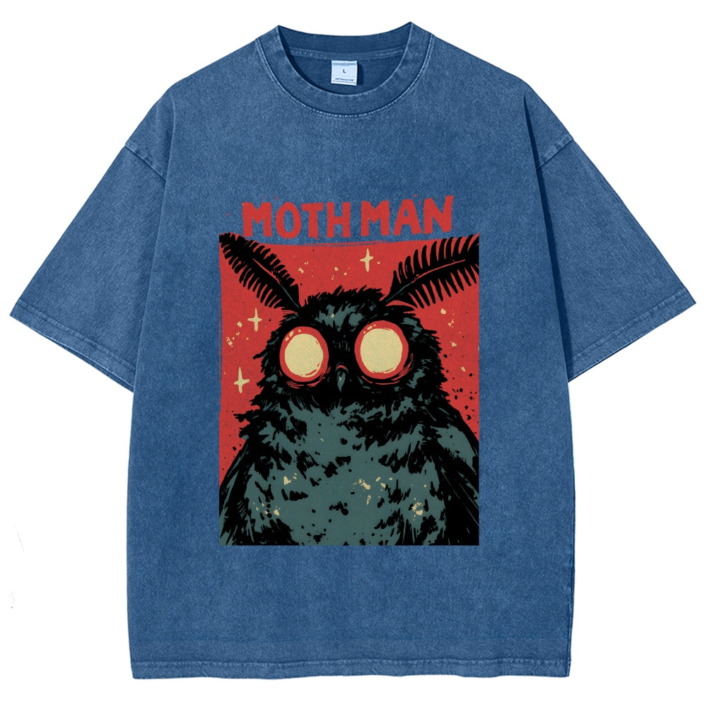 Cryptid Mothman Vintage Washed T-shirt