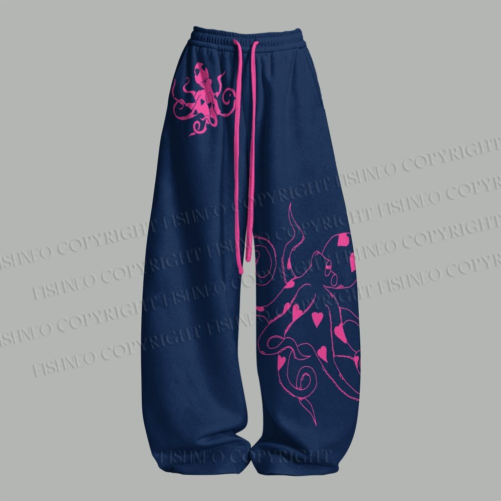 Octopus Valentines Day Top & Elasticated Trousers Two-Piece Set