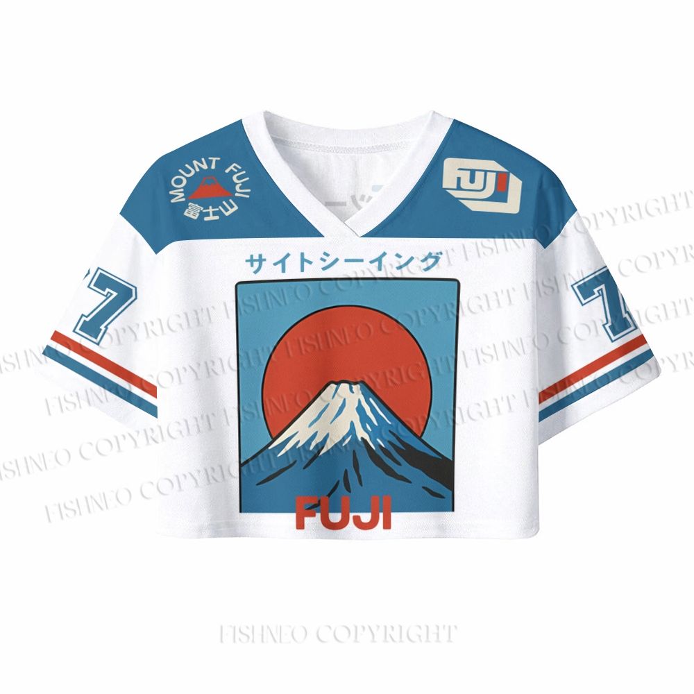 Japanese Osaka Mount Fuji Crop Sport Jersey Shirts