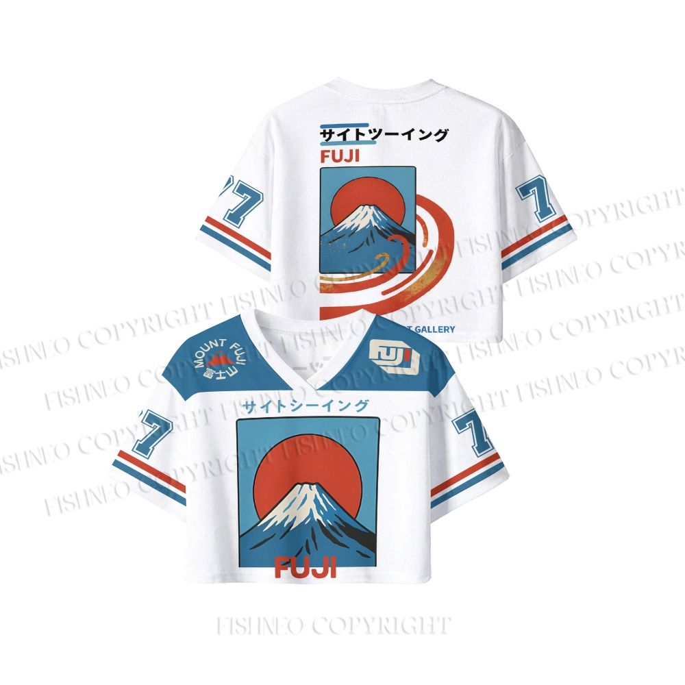 Japanese Osaka Mount Fuji Crop Sport Jersey Shirts