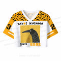 Half-Split Dot Bird Crop Sport Jersey Shirts