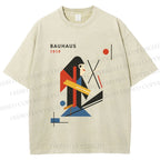 Unisex Bauhaus Monkey Printed Washed Tee