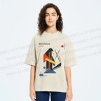 Unisex Bauhaus Monkey Printed Washed Tee
