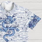 Flying Dragon Printed Hawaiian Shirt