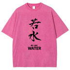 Bruce Lee Water Vintage Wash Japanese Design T-Shirt