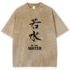 Bruce Lee Water Vintage Wash Japanese Design T-Shirt