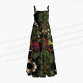 Japanese Yokai Printed Maxi Dresses