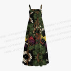 Japanese Yokai Printed Maxi Dresses
