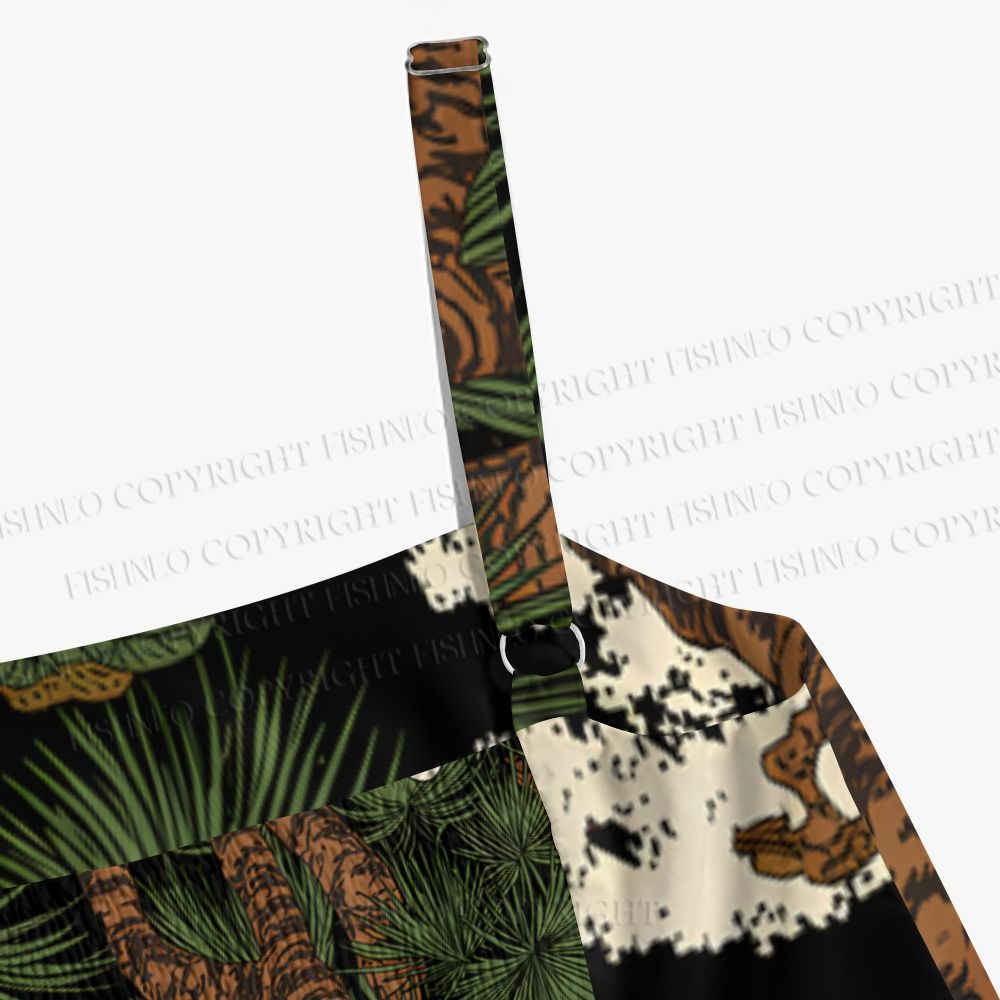 Japanese Yokai Printed Maxi Dresses