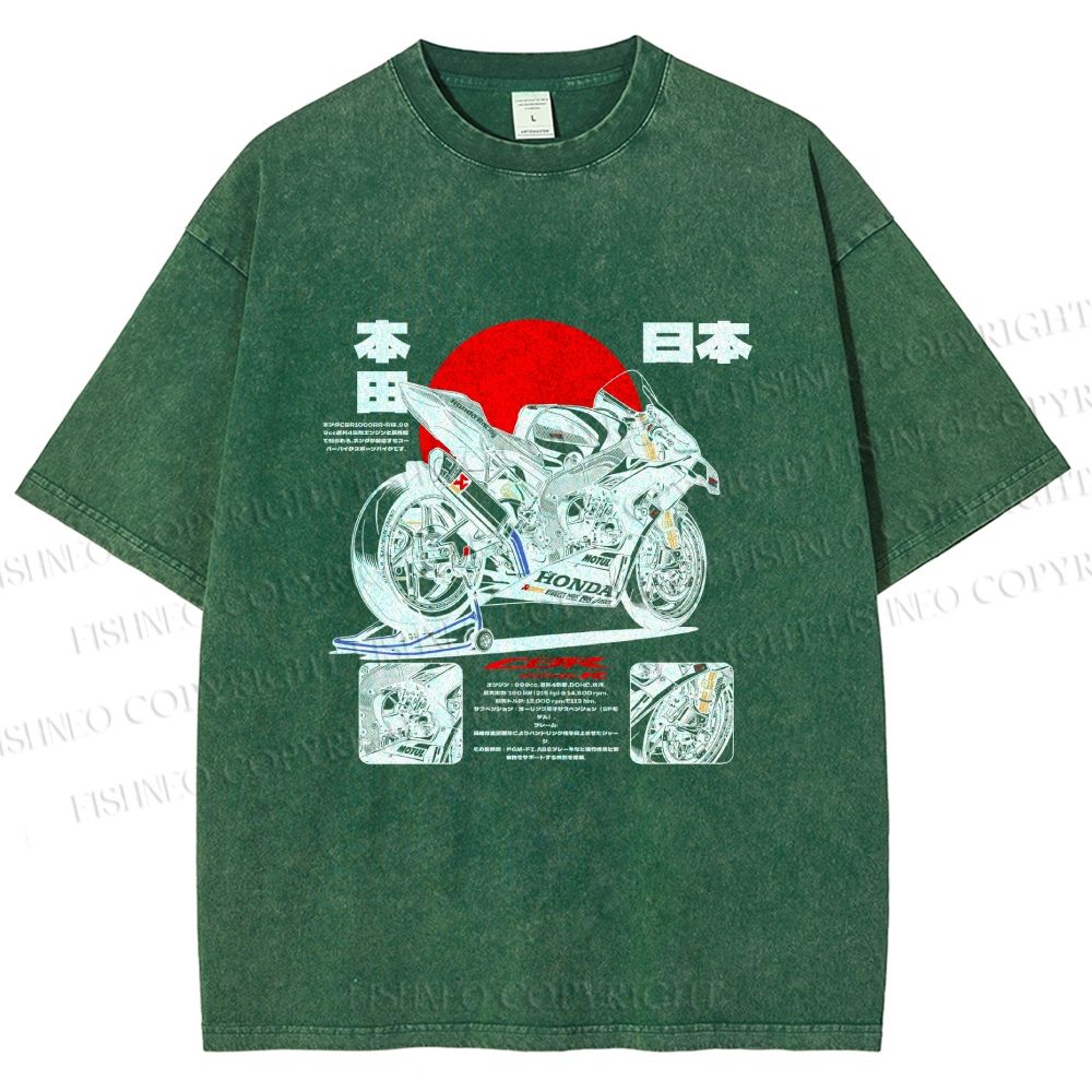 Unisex Honda CBR1000RR-R Fireblade SP Printed Washed Tee