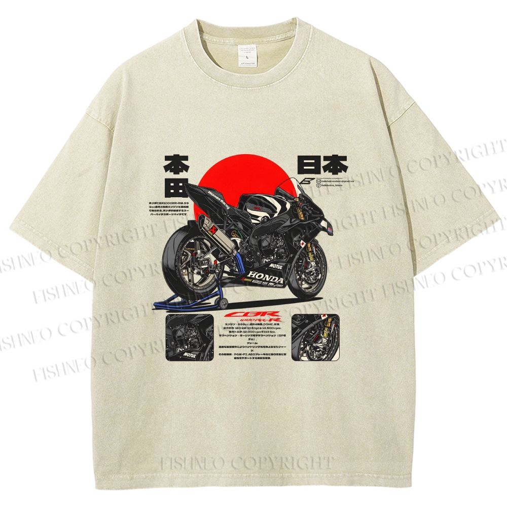 Unisex Honda CBR1000RR-R Fireblade SP Printed Washed Tee