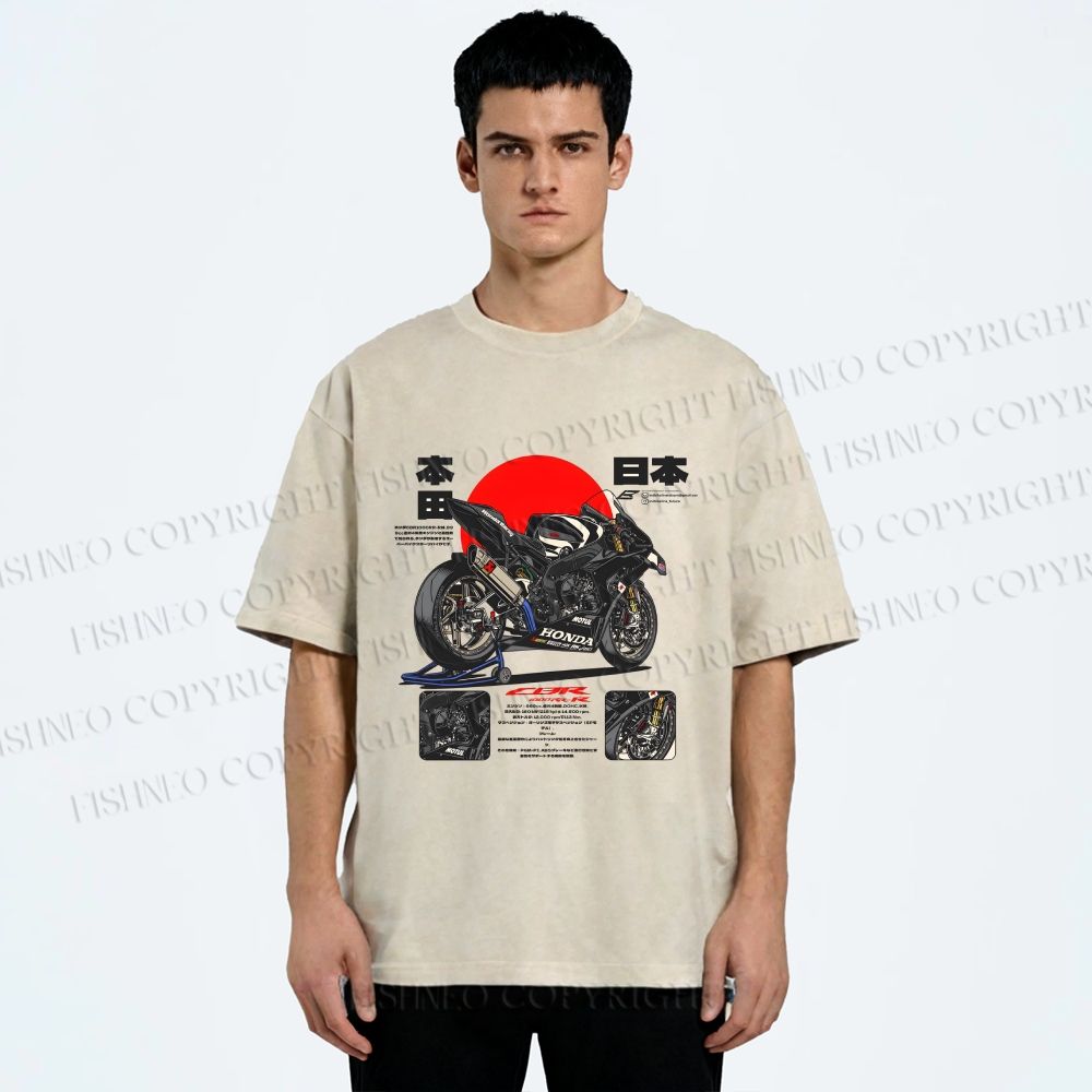 Unisex Honda CBR1000RR-R Fireblade SP Printed Washed Tee