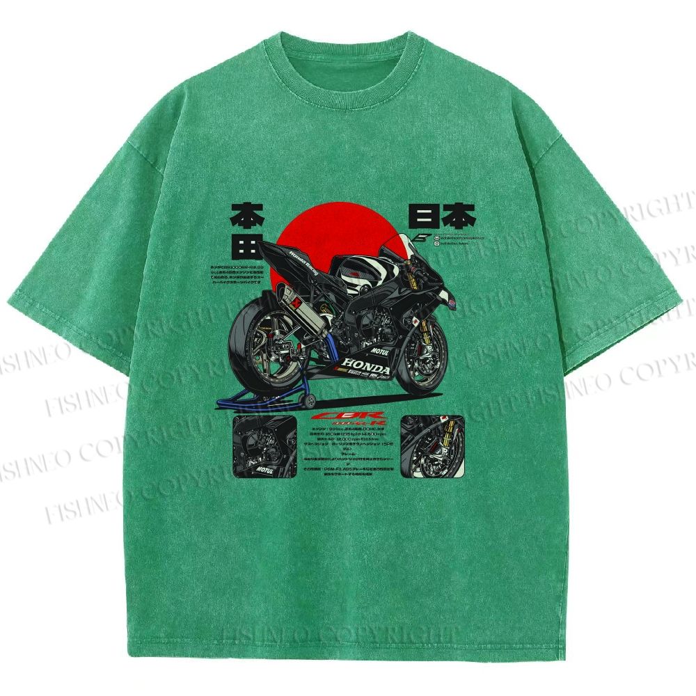 Unisex Honda CBR1000RR-R Fireblade SP Printed Washed Tee