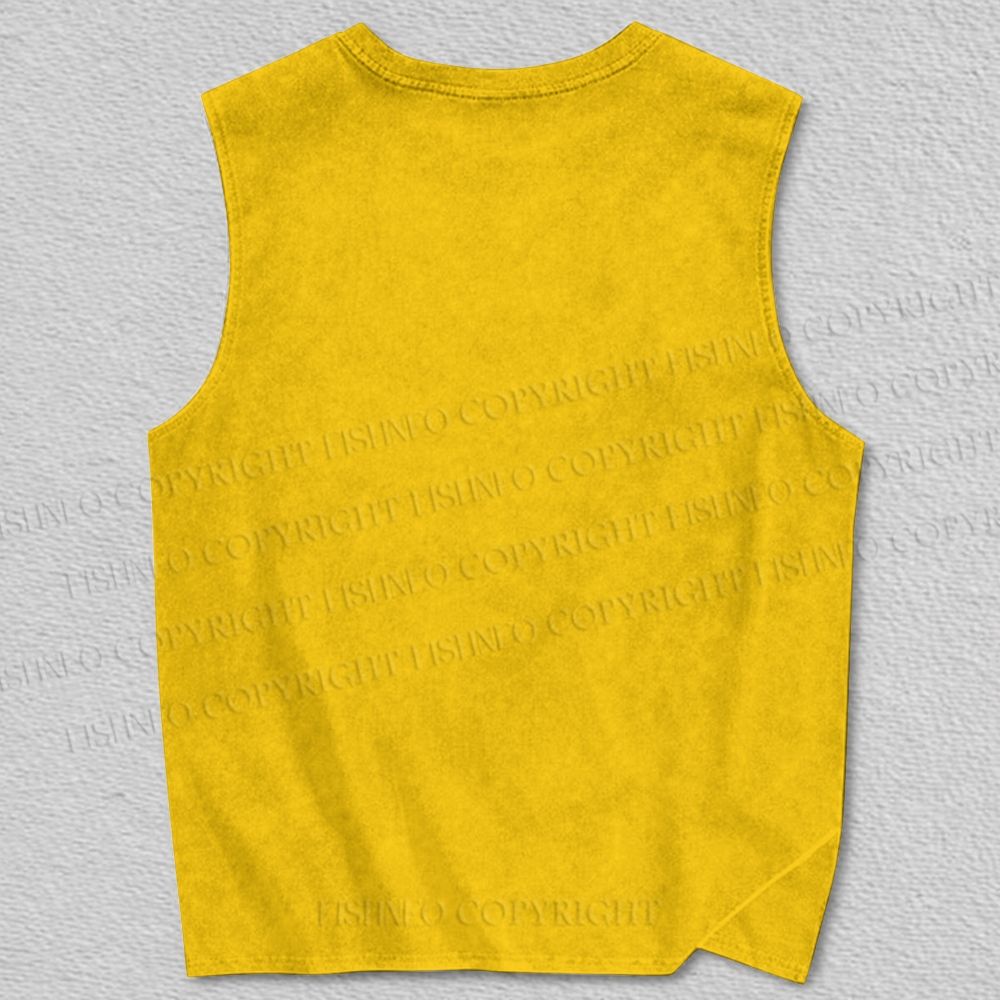 Unisex Eyes in Sky Printed Tank Top