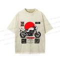 Unisex YAMAHA XJR 1300 Printed Washed Tee