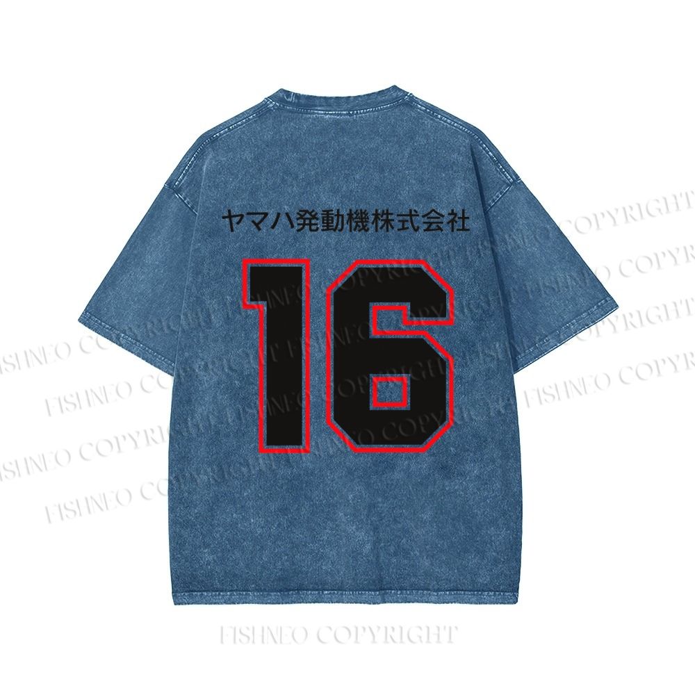 Unisex YAMAHA XJR 1300 Printed Washed Tee