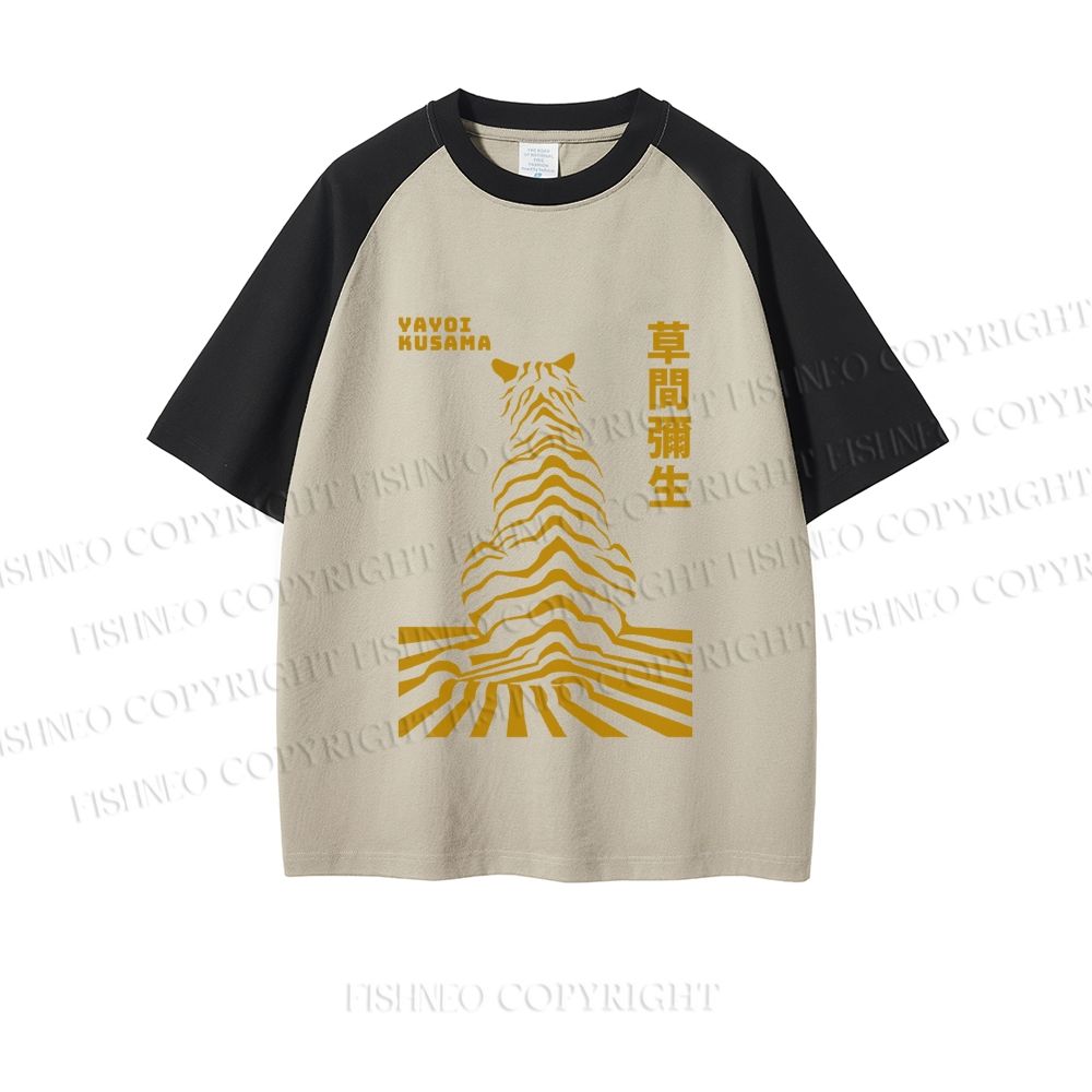 Japanese Yayoi Kusama Panther Dopamine color series short sleeve T-shirt
