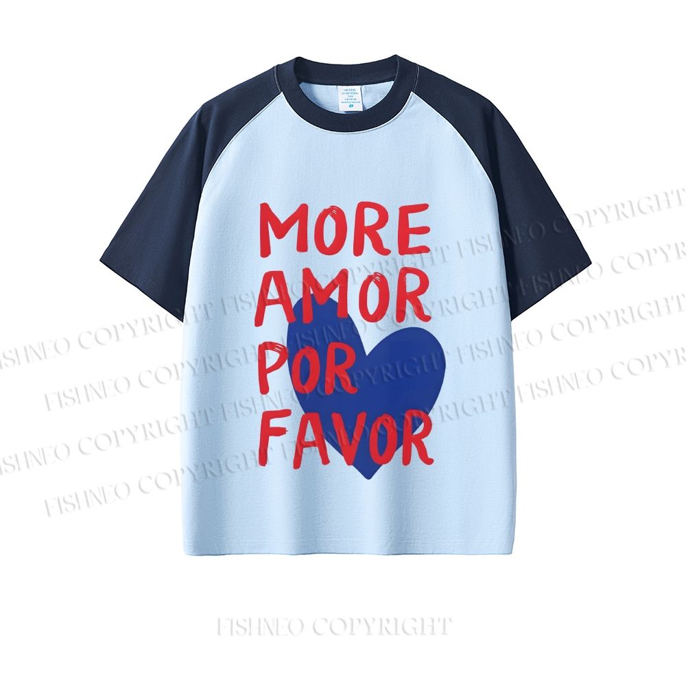 More Amor Por Favor Dopamine color series short sleeve T-shirt