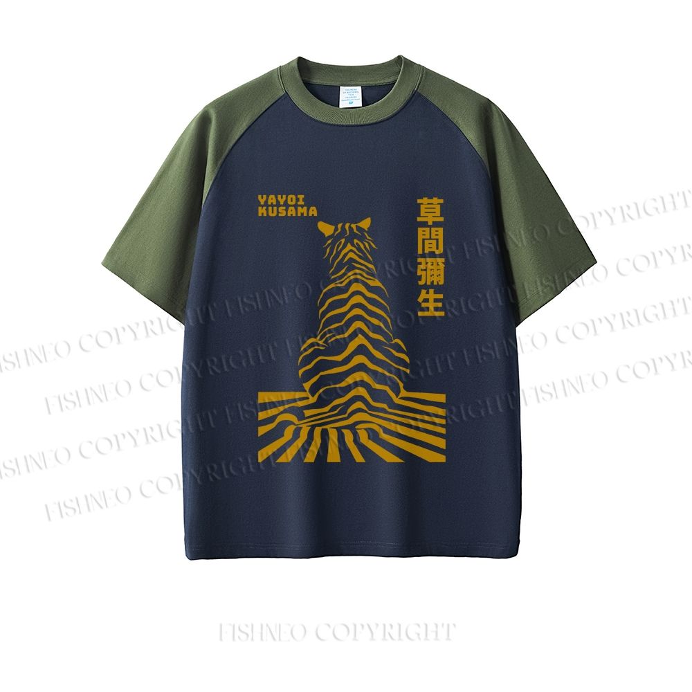 Japanese Yayoi Kusama Panther Dopamine color series short sleeve T-shirt