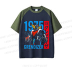 Mazinger Grendizer Dopamine color series short sleeve T-shirt