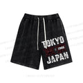 Unisex Tokyo Japan Washed Shorts