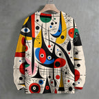 Joan Miró Style Art Crew Neck Sweater