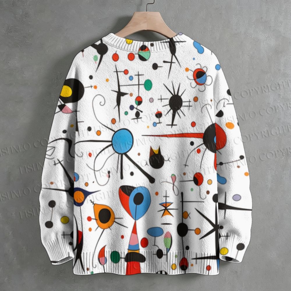 Joan Miró Style Art Crew Neck Sweater
