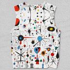 Unisex Joan Miró Style Art Printed Tank Top