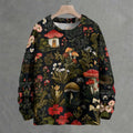 Fishneo Enchanted Forest Mushroom Crew Neck Sweater
