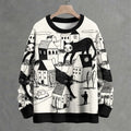 Giant Cat Village Crew Neck Sweater
