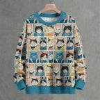 Many Cats Are Watching You Crew Neck Sweater