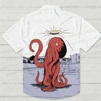 Octopus Printed Hawaiian Shirt
