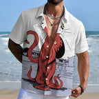 Octopus Printed Hawaiian Shirt