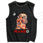 Unisex Funny Guy MAMB Printed Washed Tank Top