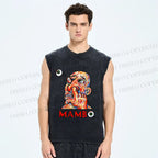 Unisex Funny Guy MAMB Printed Washed Tank Top