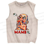 Unisex Funny Guy MAMB Printed Washed Tank Top