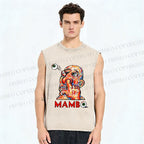 Unisex Funny Guy MAMB Printed Washed Tank Top