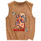 Unisex Funny Guy MAMB Printed Washed Tank Top