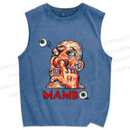 Unisex Funny Guy MAMB Printed Washed Tank Top