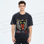 Unisex Yayoi Kusama Gorilla Printed Washed Tee