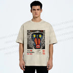 Unisex Yayoi Kusama Gorilla Printed Washed Tee
