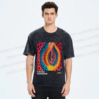 Unisex Yayoi Kusama Polka Dot Printed Washed Tee