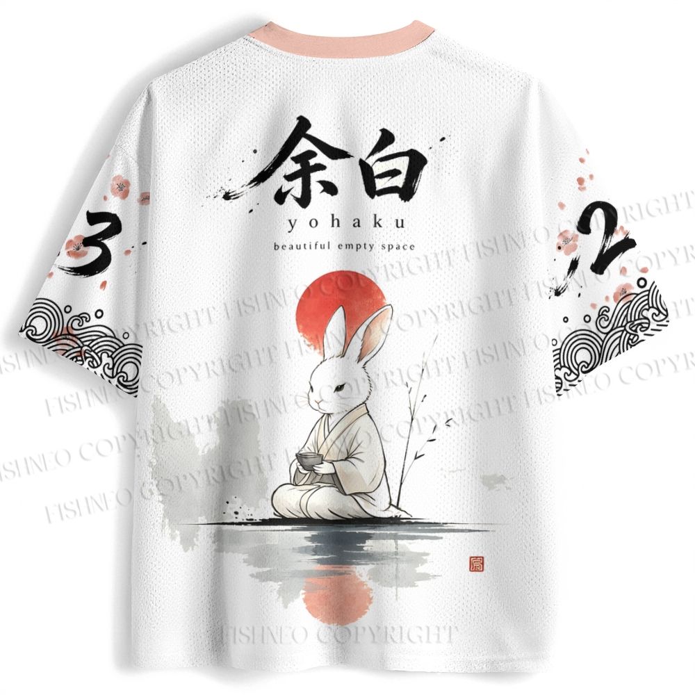 Saichōsen Rabbit Printed Jersey Shirts